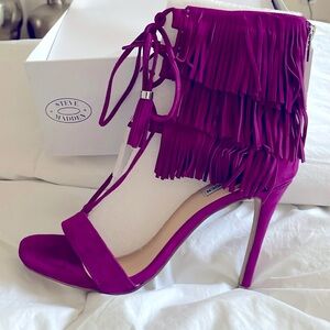 Steve Madden Purple Suede Heels